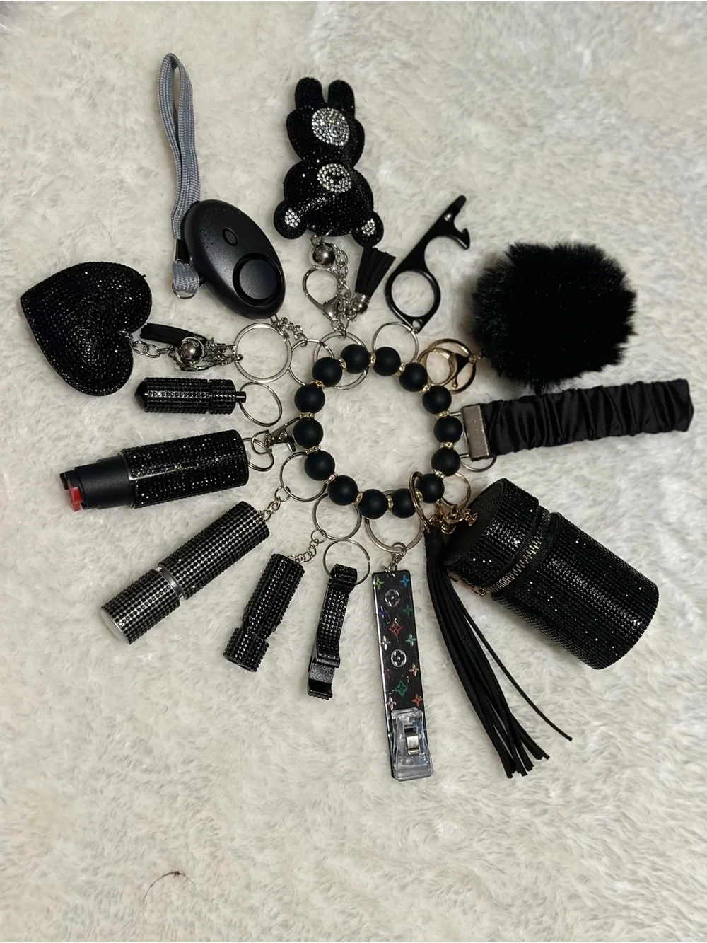 Bling Bear 14 pc Keychain Set Assorted Options B30